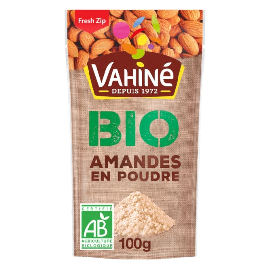 Amandes en Poudre Bio VAHINE — le sachet de 100g — Lot de 3