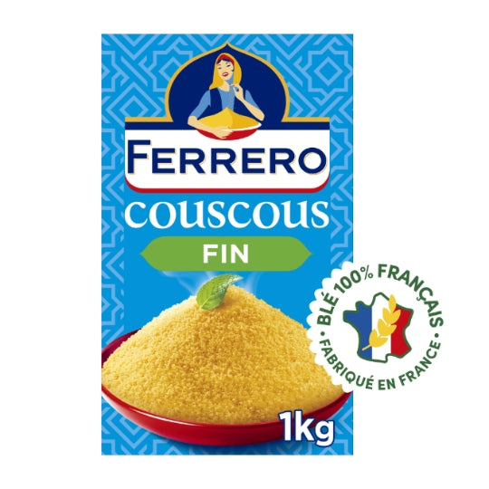 Couscous Fin 5min FERRERO — le paquet de 1 kg — Lot de 3