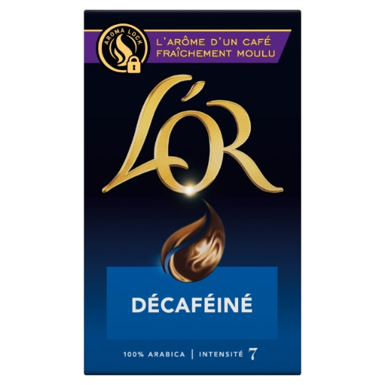 Café Moulu Décaféiné 100% Arabica Intensité 7 L'OR — le paquet de 250g — Lot de 3