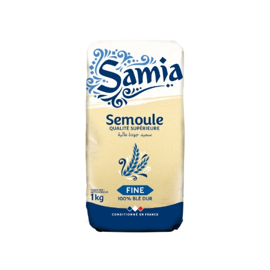 Semoule de blé dur SAMIA — le sachet de 1 kg — Lot de 3