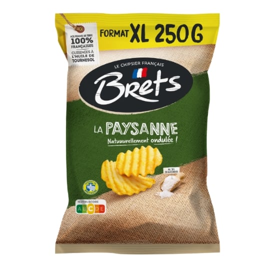 Chips la Paysanne BRETS — le paquet de 250 g — Lot de 3