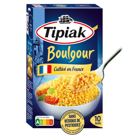 Boulgour Tendre et Fondant 8min TIPIAK — la boite de 450g — Lot de 3