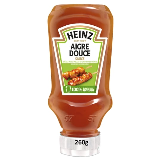 Sauce aigre douce HEINZ — le flacon de 260g — Lot de 3