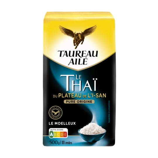 Riz Thaï Long TAUREAU AILE — le paquet de 500g — Lot de 3