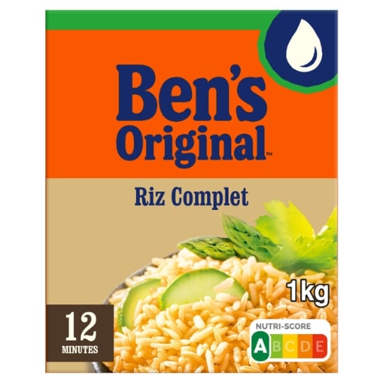 Riz Long Complet 12 min BEN'S ORIGINAL — la boite de 1Kg — Lot de 3