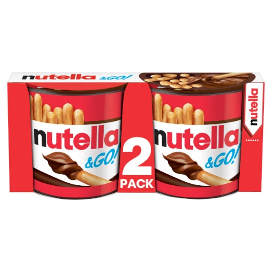 Biscuits Noisettes et Cacao NUTELLA & GO — le multipack de 2 portions, 104g — Lot de 3