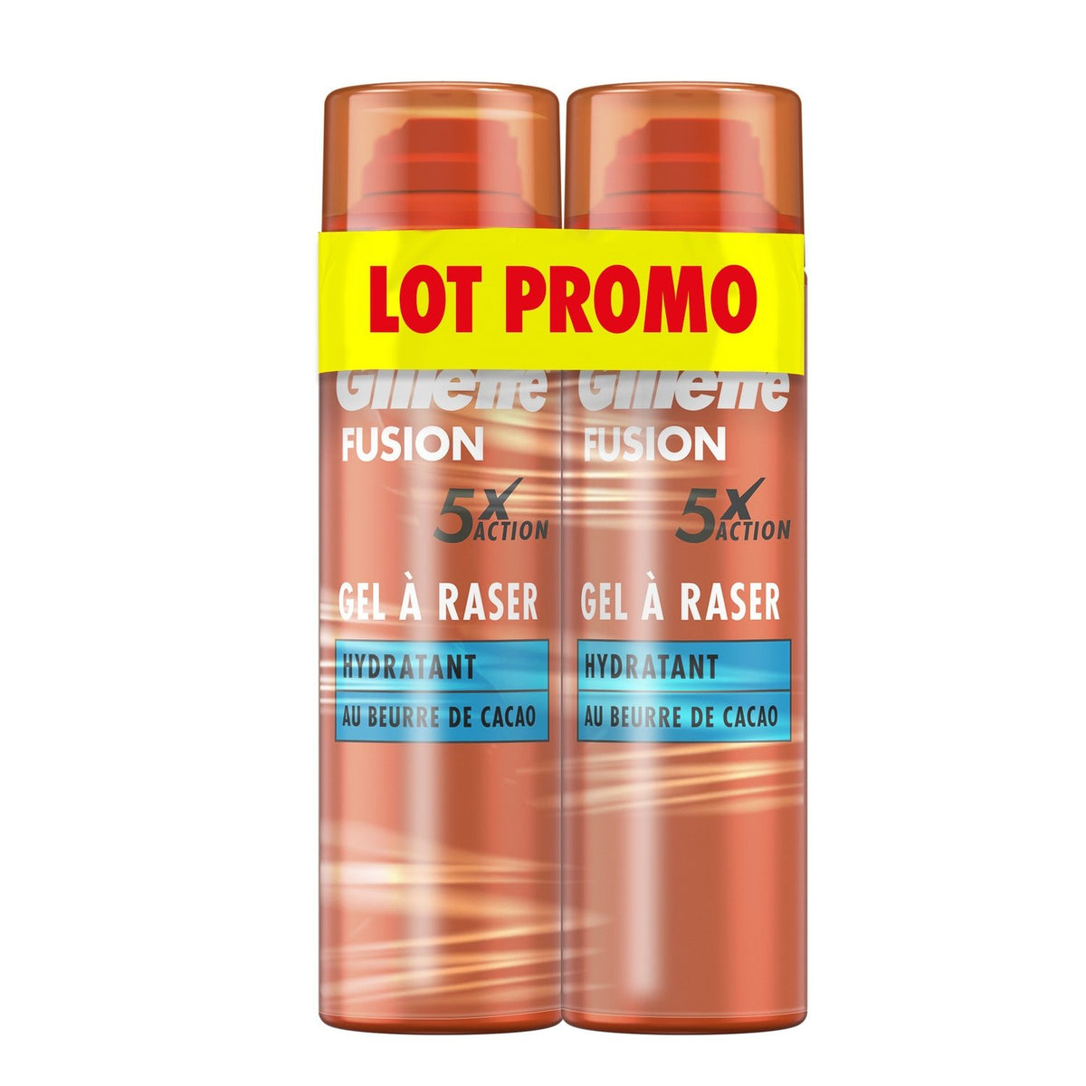 Gel à Raser Homme Hydratant Beurre de Cacao Fusion GILLETTE