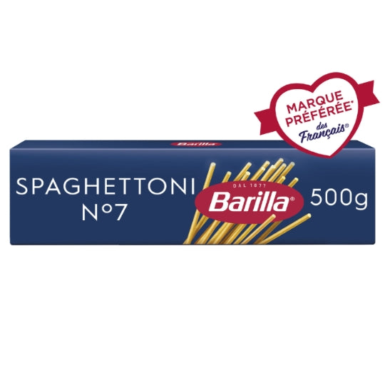 Pâtes spaghettoni n°7 BARILLA — la boîte de 500g — Lot de 3