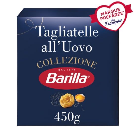 Pâtes tagliatelles aux oeufs collezione BARILLA — la boîte de 450g — Lot de 3