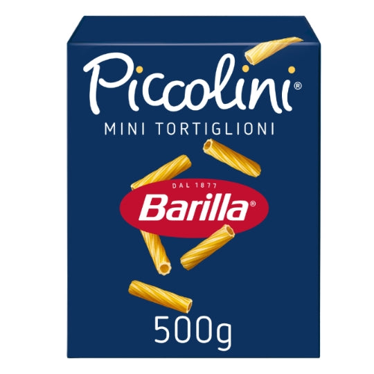 Pâtes mini tortiglioni piccolini BARILLA — la boîte de 500g — Lot de 3