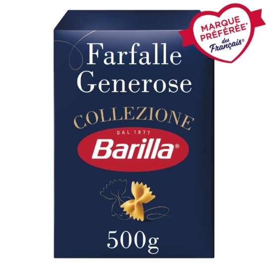 Pâtes farfalle collezione BARILLA — la boîte de 500g — Lot de 3