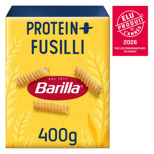 Pâtes fusilli protein+ BARILLA — la boite de 400g — Lot de 3