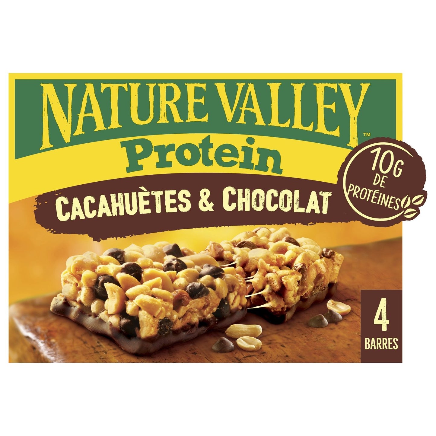 Barres Céréales Protéinées Cacahuètes Et Chocolat Sans Gluten PROTEIN NATURE VALLEY
