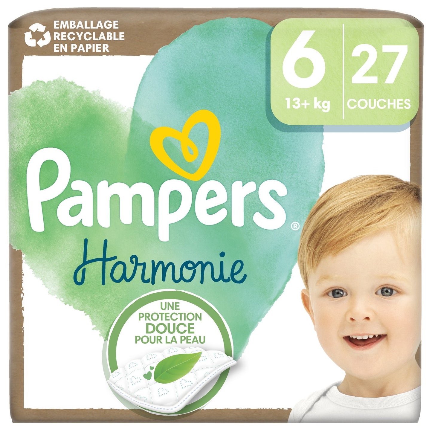 Couches Bébé Taille 6 13kg+ Harmonie PAMPERS