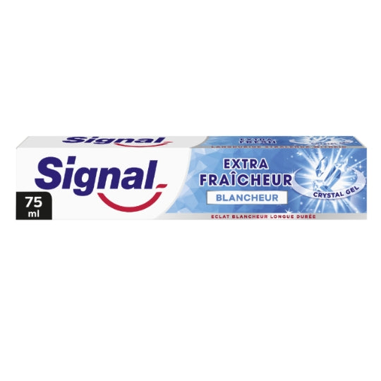 Dentifrice Extra Fraîcheur Blancheur SIGNAL — le tube de 75mL — Lot de 3