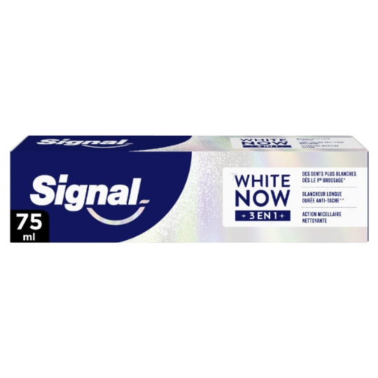 Dentifrice White Now 3-en-1 SIGNAL — le tube de 75mL — Lot de 3