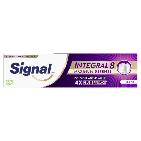 Dentifrice Intégral 8 Maximum Défense Complet SIGNAL — le tube de 75ml — Lot de 3
