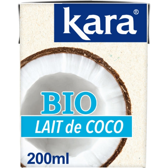 Lait de Coco Bio KARA — La brique de 200 mL — Lot de 3