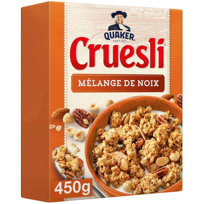 Quaker - Cruesli Mélange de noix 450g - à l'unité ou en lot