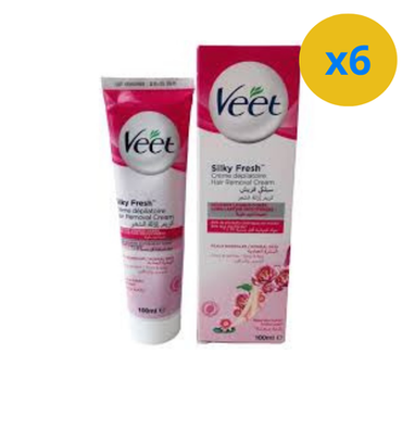 VEET CRÈME DÉPILATOIRE SILKY FRESH - PEAUX NORMALES 100ML