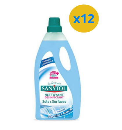 NETTOYANT SOL DESINFECTANT SANYTOL MULTI-USAGES FRAICHEUR 1L - Blaiche