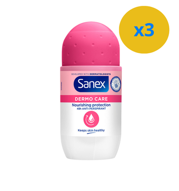 2 x ROLL-ON SANEX 24H PH BALANCE DERMO CARE