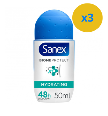 2 x ROLL-ON SANEX 48H BIOME PROTECT DERMO HYDRATANT
