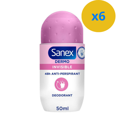 2 Х ROLL-ON SANEX DERMO INVISIBLE 50ML