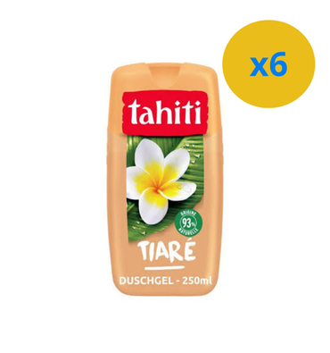 4 x TAHITI GEL DOUCHE VANILLE RÉCONFORTANTE 250ML