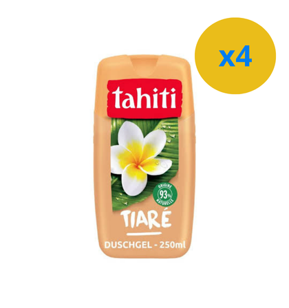 4 x TAHITI GEL DOUCHE VANILLE RÉCONFORTANTE 250ML