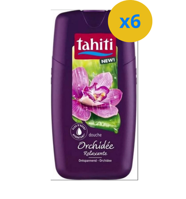 4 x TAHITI GEL DOUCHE DOUCHE ORCHIDEE 250ML