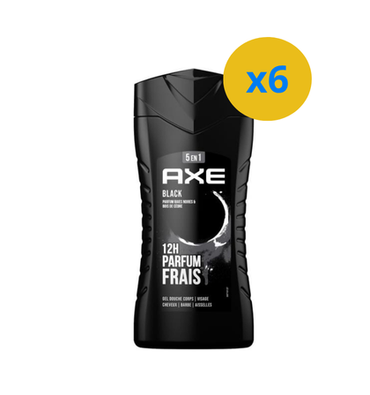 AXE GEL DOUCHE 5 EN 1 - BLACK 250ML