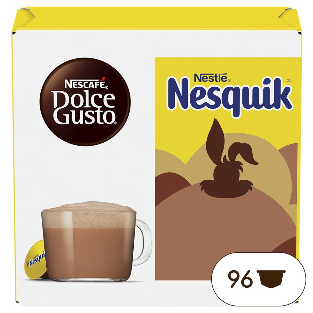 Nescafé Dolce Gusto Nesquik - Chocolat - 96 Capsules (Pack de 6 boîtes x 16)