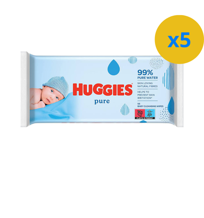 3 х LINGETTE HUGGIES PURE (56 LINGETTES)