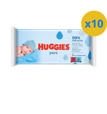 3 х LINGETTE HUGGIES PURE (56 LINGETTES)