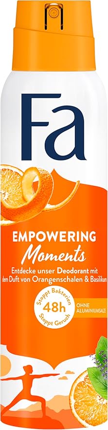 DEO FA DIVINE MOMENTS VIVIFIANT D'ÉCORCES D'ORANGE ET DE BASILIC 150ML 48H - Blaiche