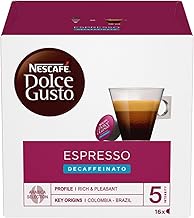 Nescafé Dolce Gusto Espresso Decaffeinato - Café Décaféiné - 96 Capsules (Pack de 6 boîtes x 16) - Blaiche