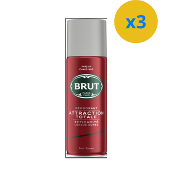 DEO BRUT ATTRACTION TOTALE 200ML FR