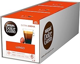 Nescafé Dolce Gusto Caffè Lungo, Lot de 3, 3 x 16 Capsules