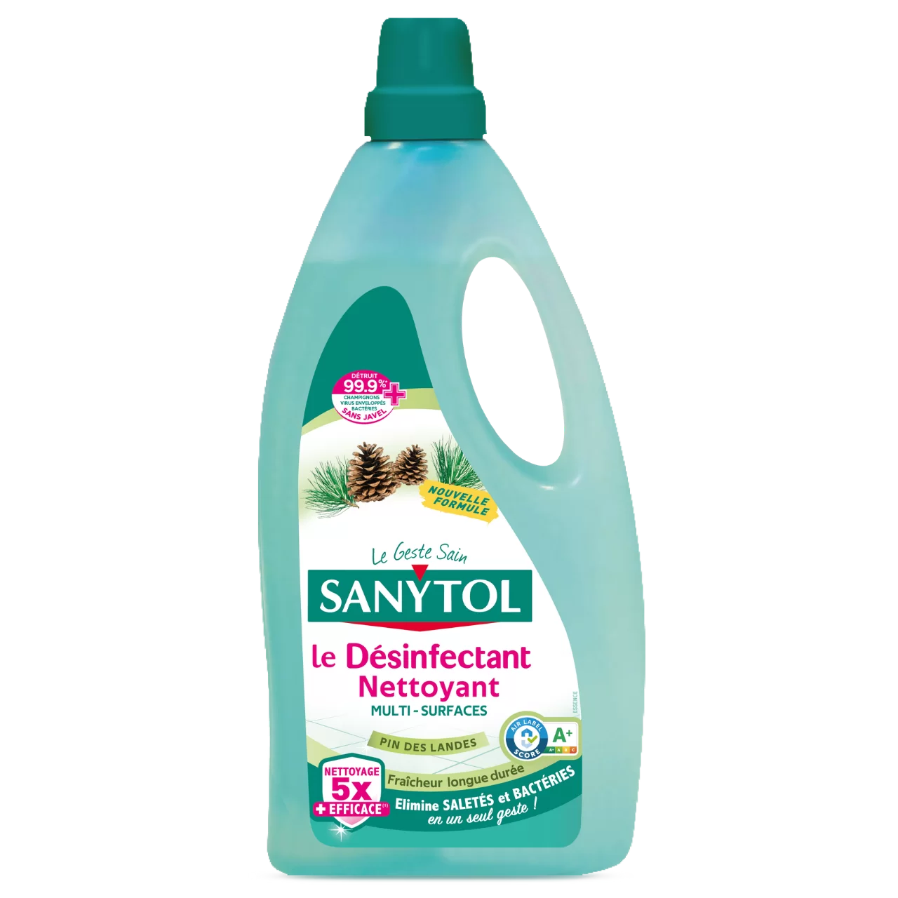 NETTOYANT DESINFECTANT SANYTOL SOLS & SURFACES MULTI-USAGES PIN DE MEDITERRANEE 1L - Blaiche