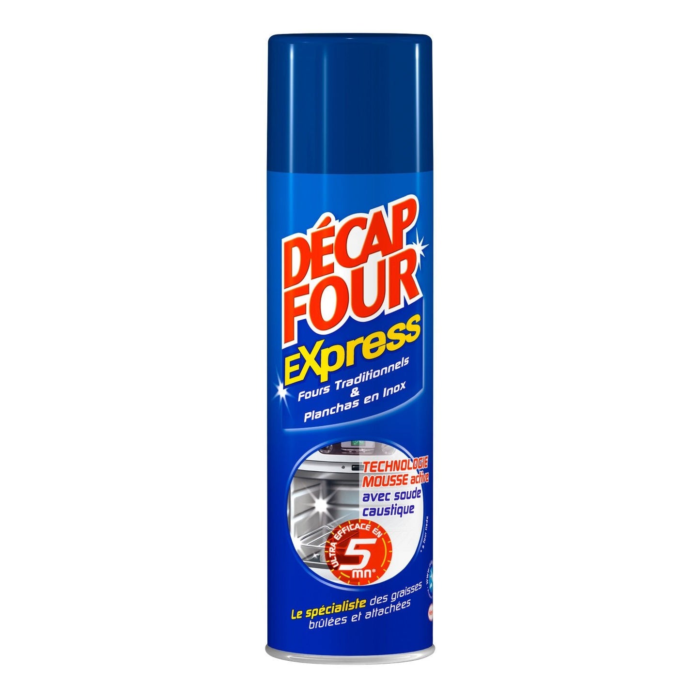 DECAP'FOUR SPRAY EXORESS NETTOYANT MÉNAGER FOURS TRADITIONNEL ET PLANCHA INOX AVEC SOUDE CAUSTIQUE 500 ML