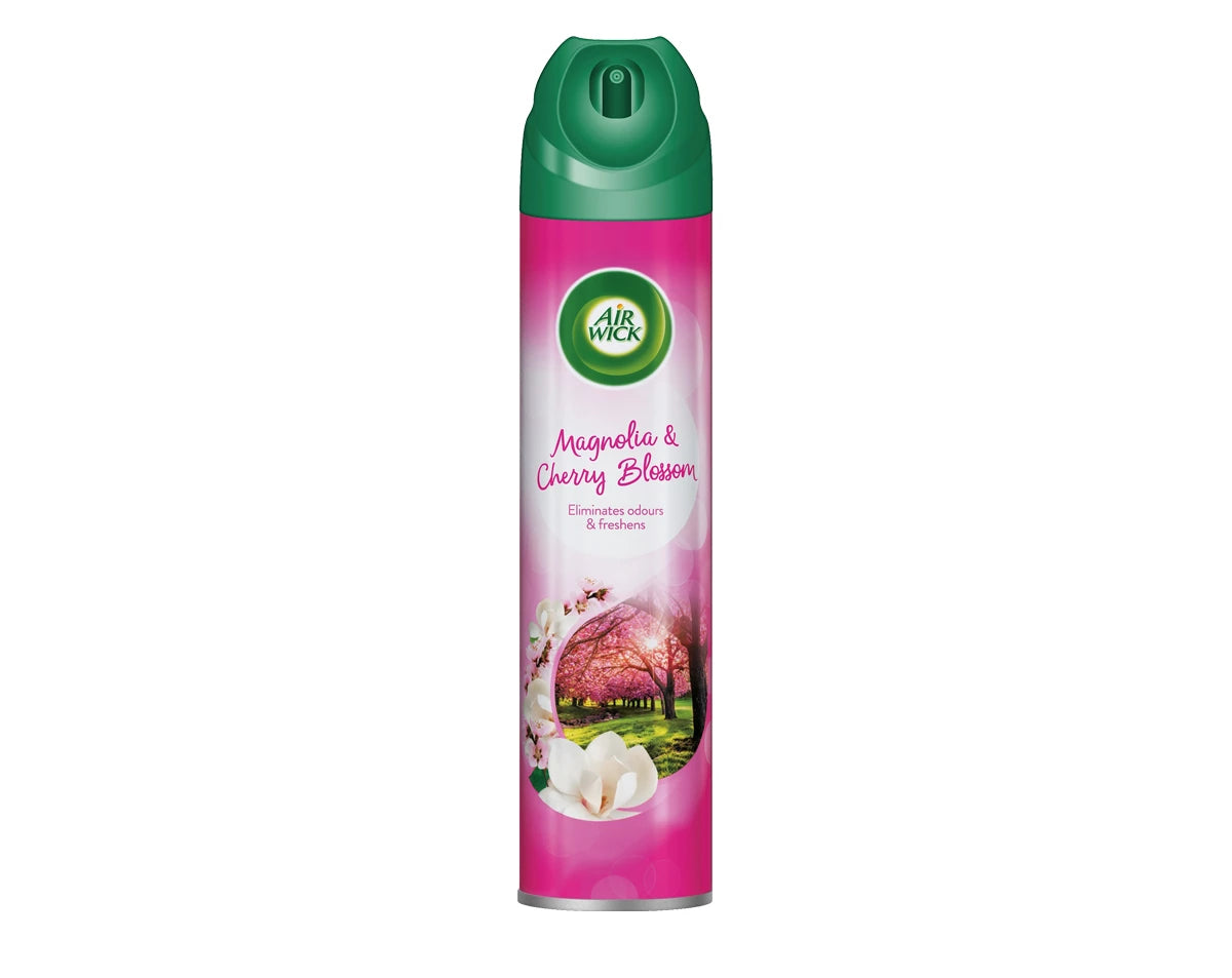 AIR WICK DÉSODORISANTS AÉROSOL 6 EN 1 MAGNOLIA ET FLEUR DE CERISIER - 300 ML