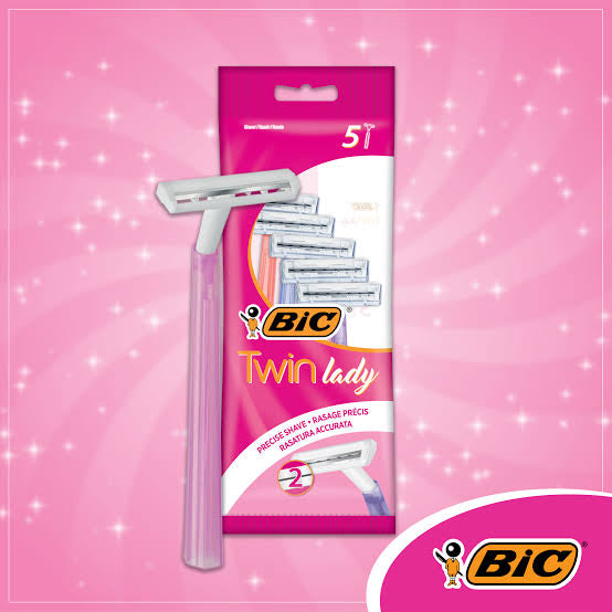 BIC RASOIR TWIN LADY 2 LAMES SENSITIVE 5PCS