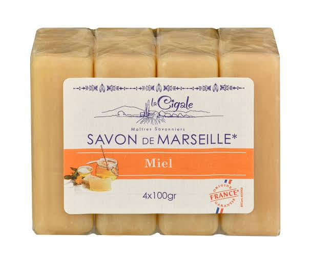 LA CIGALE SAVON DE MARSEILLE MIEL (4x100G) FR