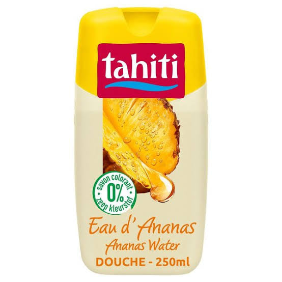 TAHITI GEL DOUCHE 0% SAVON ET COLORANT EAU D'ANANAS 250ML