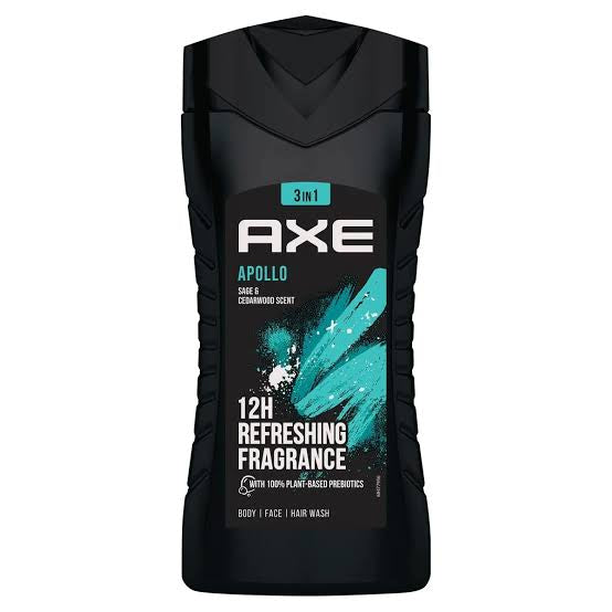 AXE GEL DOUCHE - APOLLO 3 EN 1 - 250ML