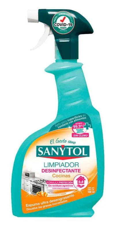 SANYTOL PISTOLET 500 ML NETTOYANT DESINFECTANT CUISINE