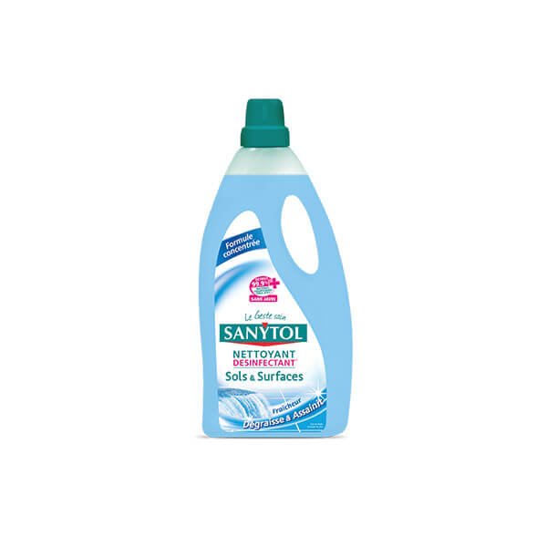 NETTOYANT SOL DESINFECTANT SANYTOL MULTI-USAGES FRAICHEUR 1L - Blaiche