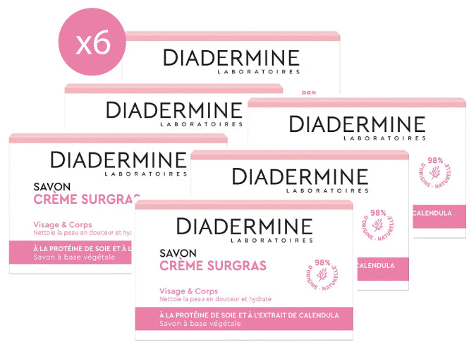 DIADERMINE Savon Creme Surgras - Pour peaux seches - 100 g