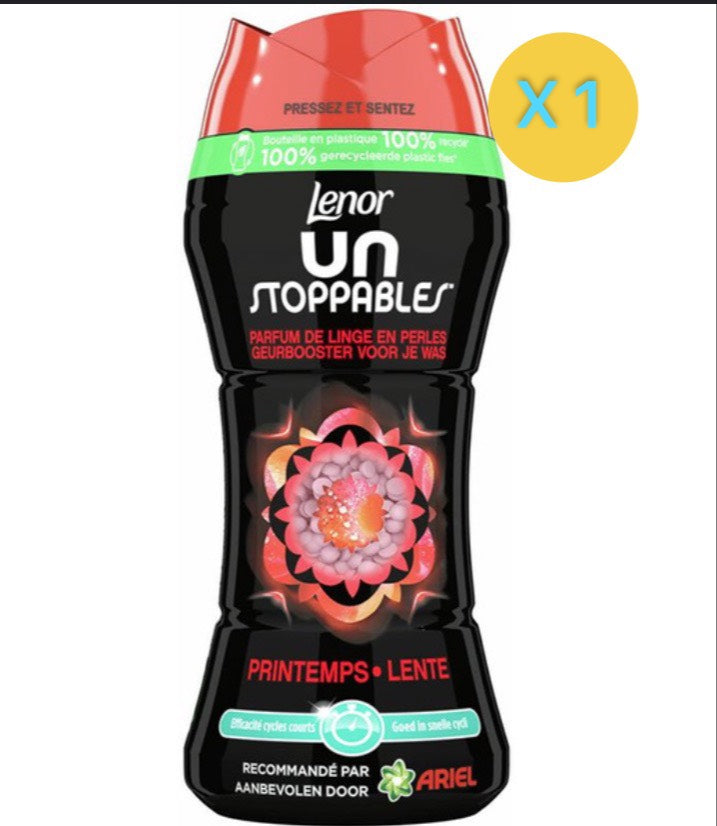 2 x LENOR PARFUM DE LINGE EN PERLES PRINTEMPS UNSTOPPABLES 224GR